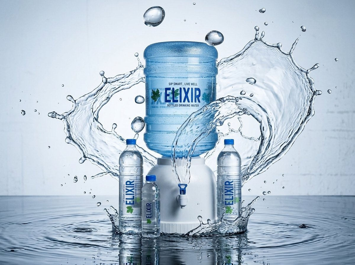 Elixir 19 litre water dispenser bottle for recurring home and office delivery