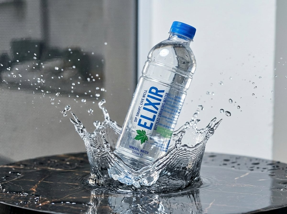 Elixir 500ml bottled drinking water for personal hydration and events