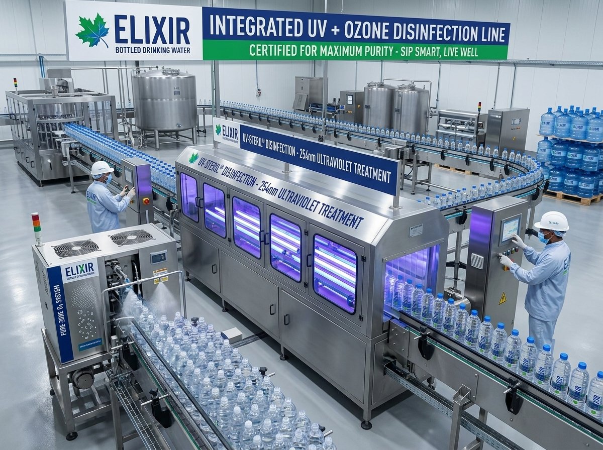 UV and ozone disinfection equipment at the Elixir water plant