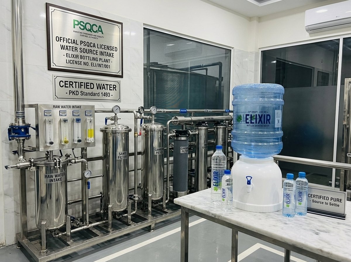 Water source intake at the Elixir plant